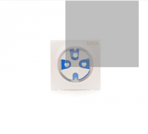 Simon 54 Premium Pokrywa + klucz do gniazda DATA biały DGD1P/11