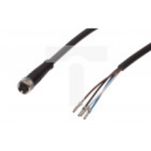 Kabel konfekcjonowany jednostrony złącze M8 żeńskie 4-pinowe proste wolny koniec przewodu 4x0,34mm² 5m PUR 30V -30-90 stC IP67 V