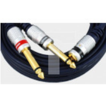 Kabel audio gn.Jack 3,5 stereo /2x wt.Jack 6,3 mono MK72 3m