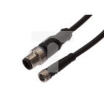 Złącze kablowe M8 żeńskie 4-pinowe proste M12 męskie 4-pinowe proste 3x0,34mm 60V IP67 0,3m VK030F85
