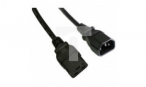 Kabel zasilający serwerowy AK-UP-02 przedłużacz IEC C19 / C14 250V/50Hz 1.8m AK-UP-02