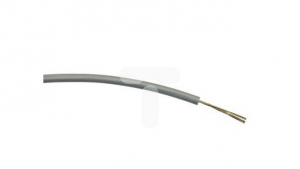 Przewód jednożyłowy linkowy, 0,2 mm², 7/0,2 mm, 24 AWG, PVC, 1 kV AC, Szary, dł. 500m, RS PRO