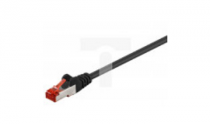 Kabel krosowy patchcord S/FTP (PiMF) kat.6 LSZH czarny 10m 68694