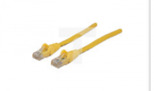 Kabel krosowy PATCH CORD CAT5E UTP 3,0M żółty 100 miedź INT 319805