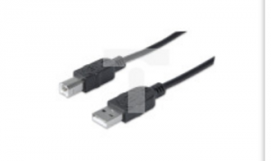 Kabel USB A-B M/M 3,0m USB2.0 Hi-Speed czarny MHT 3333382