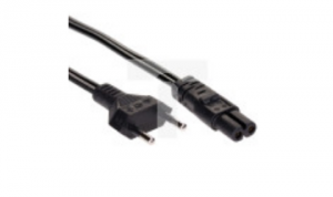 Kabel zasilający AK-RD-02A ósemka IEC C7 250V/50Hz 3.0m AK-RD-02A