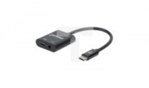 Adapter Słuchawkowy Audio USB-C na Jack 3.5mm z Portem USB-C Power Delivery, MHT 153355