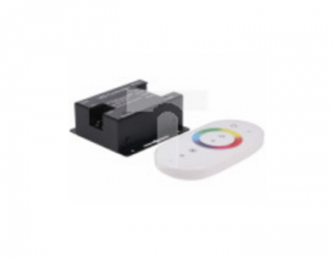 Sterownik LED RGB 12-24V 3x6A touch RF biały v3 PR-RGB-216-T-W3