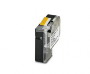 Etykieta termiczna ciągła w kasecie żółta z czarnym nadrukiem 10mm MM-EMLF (EX10)R C1 YE/BK do drukarki THERMOFOX 0803941