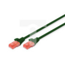 Kabel krosowy (patch cord) RJ45-RJ45 kat.6 U/UTP AWG 26/7 PVC 10m zielony DK-1612-100/G