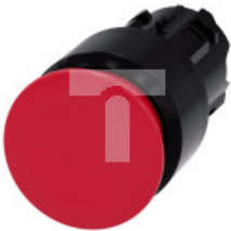 Przycisk grzybkowy 22mm okrągły tworzywo czerwony 30mm bez samopowrotu odbl przez pociągnięcie 3SU1000-1AA20-0AA0