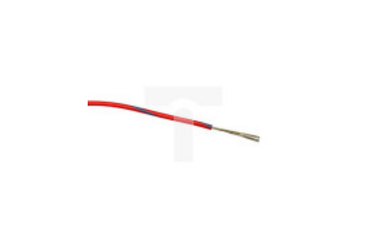 Przewód jednożyłowy linkowy, 0,2 mm², 7/0,2 mm, 24 AWG, PVC, 1 kV AC, Niebieski/Czerwony, dł. 100m, RS PRO