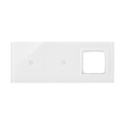 Simon Touch ramki Panel dotykowy S54 Touch, 3 moduły, 1 pole dotykowe + 1 pole dotykowe, + 1 otwór na osprzęt S54, biała perła D