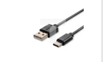 Kabel USB-C - USB-A 1m Czarny 8483
