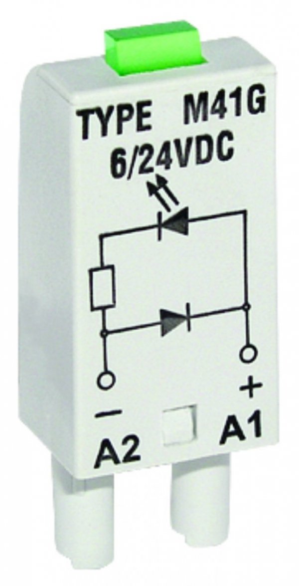 Moduł LD dioda LED zielona + D 6-24V DC M31G szary 854835