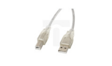 Przewód adapter USB 2.0 HighSpeed 1,8m ferryt USB-A - USB-B transparentny CA-USBA-12CC-0018-TR