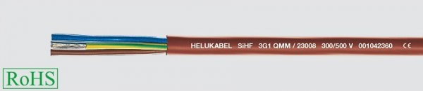 Przewód silikonowy HELUTHERM SiHF 3G0,75 23002 /bębnowy/