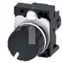 Potencjometr kompaktowy 22mm 4,7kOhm 1W IP69(K) tworzywo czarna gałka z uchwytem przył śrub SIRIUS ACT 3SU1200-2PR10-1AA0