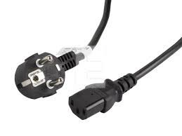 Kabel zasilający CEE 7/7 - IEC 320 C13 3m VDE czarny CA-C13C-11CC-0030-BK