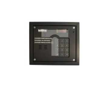 Cyfrowy panel domofonowy systemu CD-2502. Wyposażony w klawiaturę numeryczną, listę lokatorów i czytnik RFID CP-2502NR