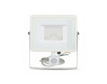 Projektor LED 50W 4000lm 6400K Dioda SAMSUNG z czujnikiem ruchu PIR Biały IP65 468