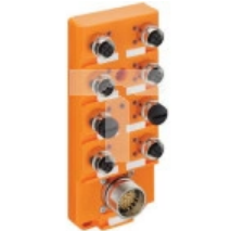 Koncentrator aktuator/sensor M12 z wskaźnikami LED 8-portowy 5-pinowy 2 sygnały na gniazdo z szybkozłączką ASBSV 8/LED 5