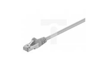 Kabel krosowy patchcord SF/UTP kat.5e CCA szary 10m 50149