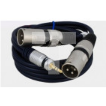 Kabel przyłącze dedykowane do mikserów 2x wtyk XLR/wtyk Jack 3.5 stereo MK32/B /5,0m/