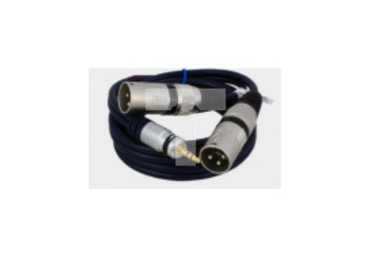 Kabel przyłącze 2x wtyk XLR/wtyk Jack 3.5 stereo MK32/A /1,0m/