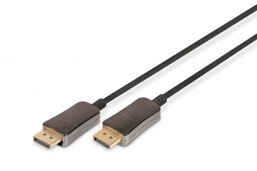 Kabel połączeniowy hybrydowy AOC DisplayPort 1.4 8K 60Hz UHD DP-DP M-M czarny 30m AK-340107-300-S