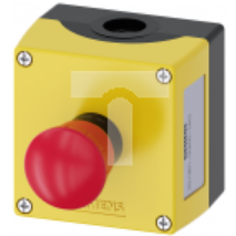 Kaseta z przyciskiem bezpieczeństwa 1R przez obrót żółta IP69k SIRIUS ACT 3SU1801-0NA00-2AA2