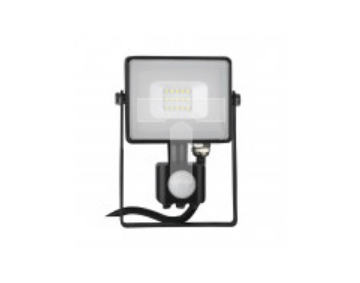 Projektor LED 10W 800lm 4000K Dioda SAMSUNG z czujnikiem ruchu PIR Czarny IP65 437