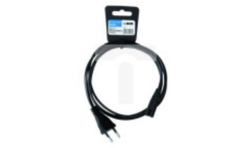 Kabel IBOX EURO 2-PIN AUDIO-RTV VDE IKZ3 (Euro / Euro 2-Pin / IEC 320 C7 - Schuko 1,5m kolor czarny)