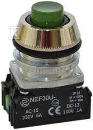 Przycisk sterowniczy 30mm zielony 1Z 1R z samopowrotem W0-NEF30-UW XY Z
