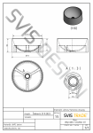 S.V.I.S. Design UMYWALKA 40 CM COLUMBA BASIC BEZ PRZELEWU - NATURALNY, BEZ DEKORU, LAKIER MATOWY