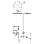Tres B-SYSTEM Zestaw baterii termostatycznej podtynkowej 2-drożnej B-system prysznicowej-30735206NM