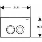 Geberit Delta Przycisk WC chrom połysk 115.125.21.5