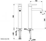 KFA Moza bateria umywalkowa wysoka chrom 503261200/24H