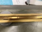 VCX odpływ ścienny SUPER SLIM  60cm złoto szczotkowane LSSG60