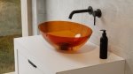 Besco Anya Earth Rust umywalka nablatowa + syfon chrom UMA50ERC
