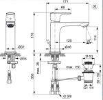 Ideal Standard Connect Air Bateria umywalkowa z korkiem srebro szczotkowane połysk A7012GN