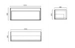 Catalano HORIZON 125 szafka podumywalkowa, podblatowa wykończenie biały mat 5M12550BM