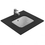 Ideal Standard Connect Umywalka podblatowa 42x35 cm z bez otworu na baterię, z przelewem, z powłoką Ideal Plus, biała E5056MA