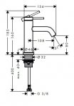 Hansgrohe Tecturis S Jednouchwytowa bateria umywalkowa 110 z główką Bidetta i wężem prysznicowym 160 cm Brąz Szczotkowany 73313140