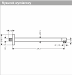 Hansgrohe  Ramię prysznicowe S 39 cm brąz szczotkowany 24357140