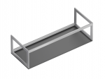 Catalano HORIZON 125 konsola podumywalkowa, podblatowa wykończenie inox 5S1255000