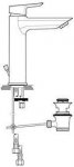 Ideal Standard Tesi Jednouchwytowa bateria umywalkowa z korkiem automatycznym chrom A6562AA
