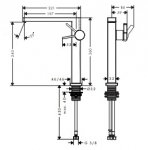 Hansgrohe Tecturis E Jednouchwytowa bateria umywalkowa 240 Fine CoolStart EcoSmart+ bez kompletu odpływowego Chrom 73072000