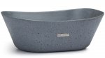 S.V.I.S. Design UMYWALKA 50 CM LIBRA SANDBLASTED - ŚREDNIOSZARY, BEZ DEKORU, LAKIER MATOWY