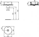 Ideal Standard Strada II umywalka 38 cm nablatowa okrągła biała T292901